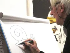 Snail - Tomi Ungerer: "And then you have something that looks like four eyes, but it's not four eyes."